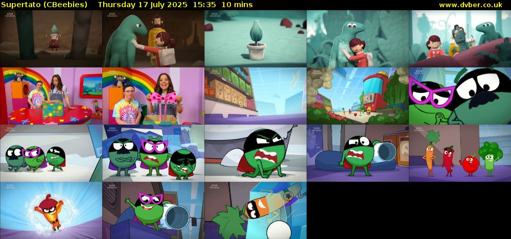 Supertato (CBeebies) Thursday 17 July 2025 15:35 - 15:45