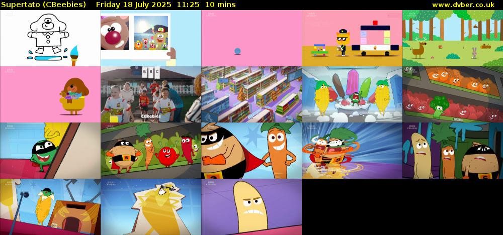 Supertato (CBeebies) Friday 18 July 2025 11:25 - 11:35
