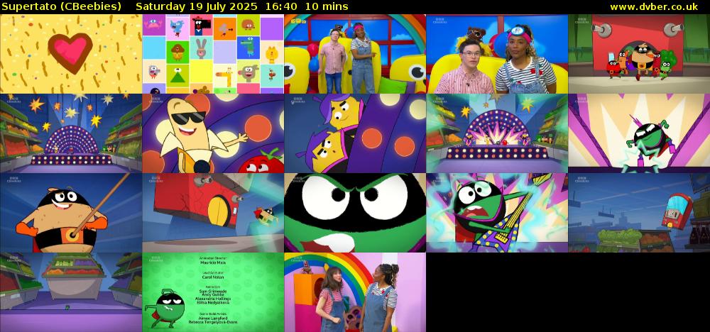 Supertato (CBeebies) Saturday 19 July 2025 16:40 - 16:50