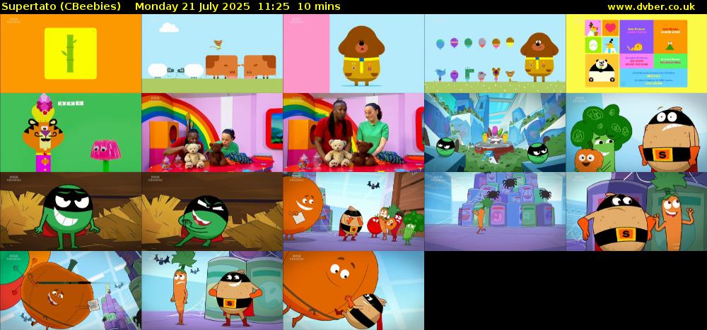 Supertato (CBeebies) Monday 21 July 2025 11:25 - 11:35