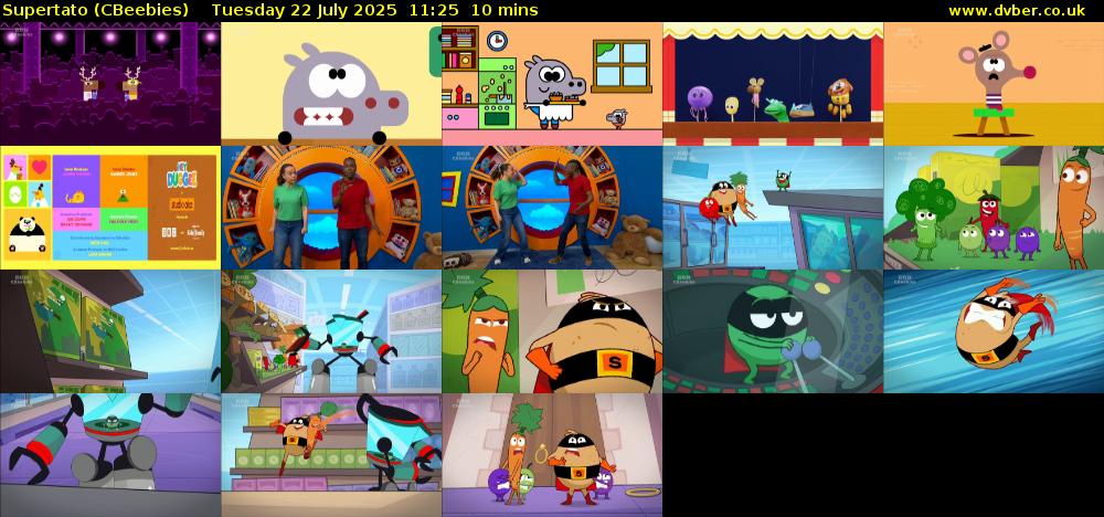 Supertato (CBeebies) Tuesday 22 July 2025 11:25 - 11:35