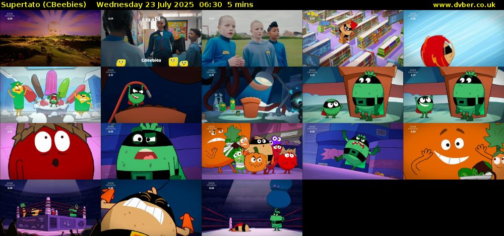 Supertato (CBeebies) Wednesday 23 July 2025 06:30 - 06:35