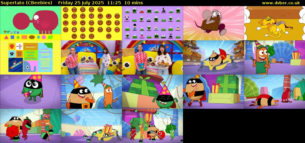 Supertato (CBeebies) Friday 25 July 2025 11:25 - 11:35