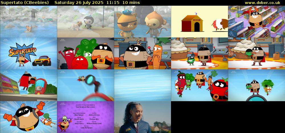 Supertato (CBeebies) Saturday 26 July 2025 11:15 - 11:25