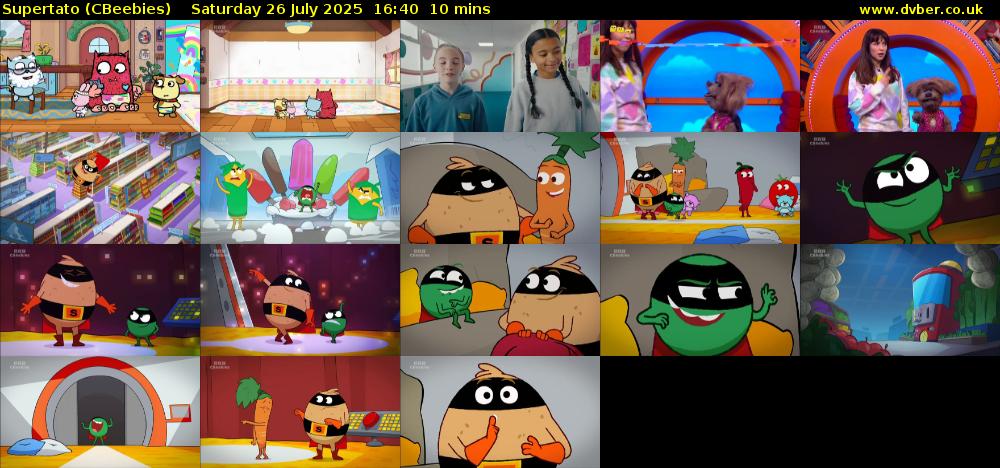 Supertato (CBeebies) Saturday 26 July 2025 16:40 - 16:50