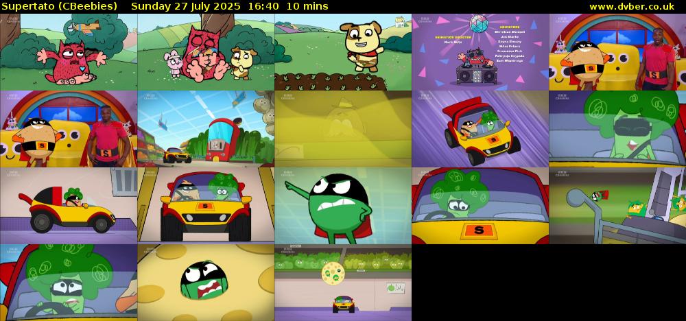 Supertato (CBeebies) Sunday 27 July 2025 16:40 - 16:50