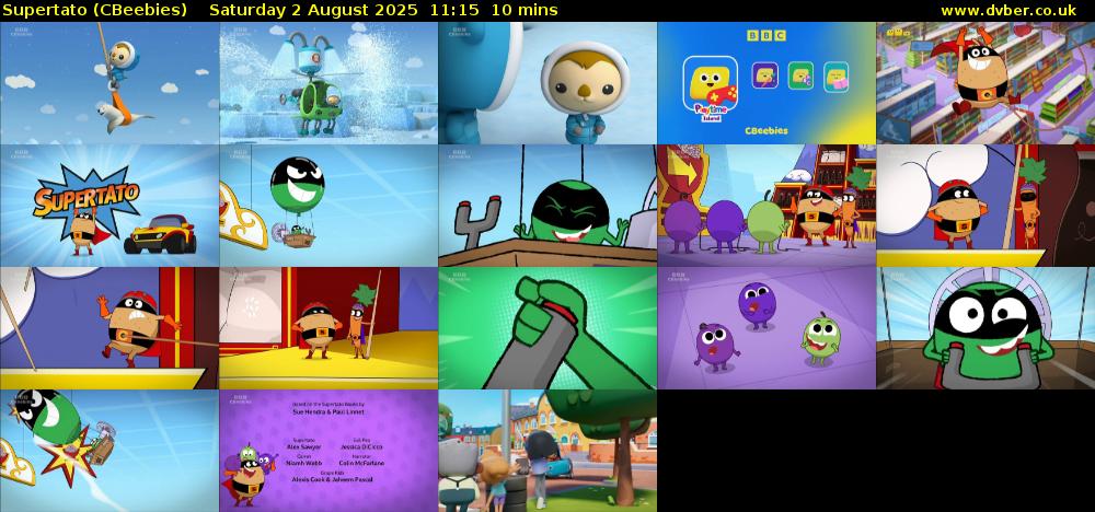 Supertato (CBeebies) Saturday 2 August 2025 11:15 - 11:25