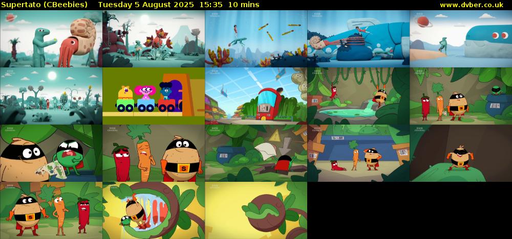 Supertato (CBeebies) Tuesday 5 August 2025 15:35 - 15:45