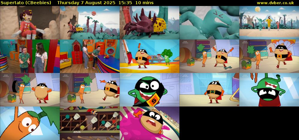 Supertato (CBeebies) Thursday 7 August 2025 15:35 - 15:45