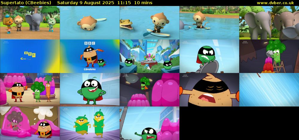 Supertato (CBeebies) Saturday 9 August 2025 11:15 - 11:25