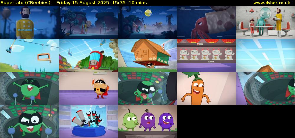 Supertato (CBeebies) Friday 15 August 2025 15:35 - 15:45