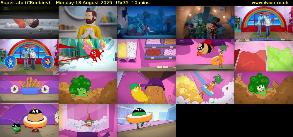 Supertato (CBeebies) Monday 18 August 2025 15:35 - 15:45