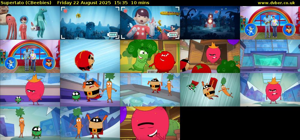 Supertato (CBeebies) Friday 22 August 2025 15:35 - 15:45
