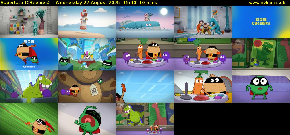Supertato (CBeebies) Wednesday 27 August 2025 15:40 - 15:50