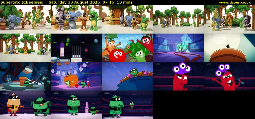 Supertato (CBeebies) Saturday 30 August 2025 07:15 - 07:25