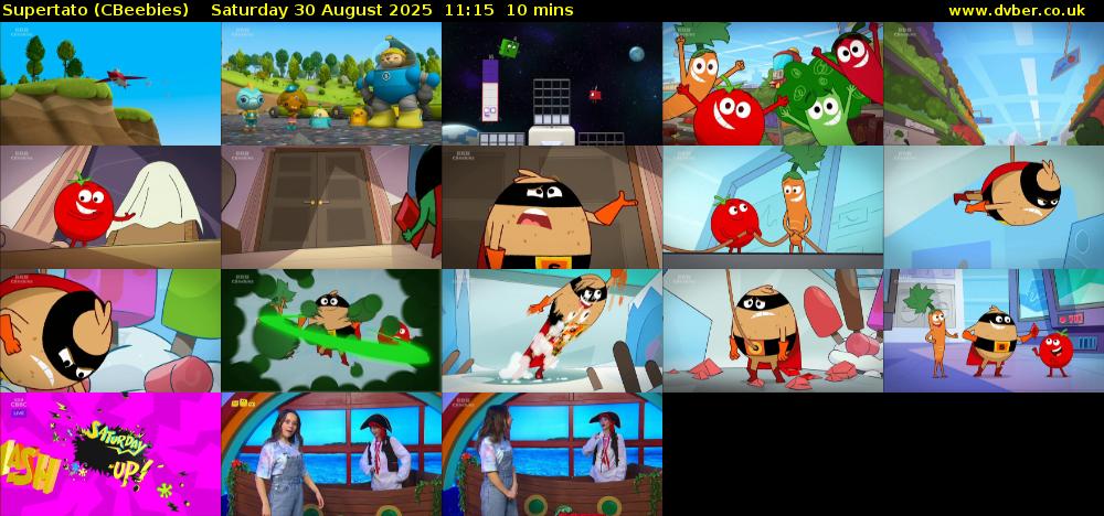 Supertato (CBeebies) Saturday 30 August 2025 11:15 - 11:25