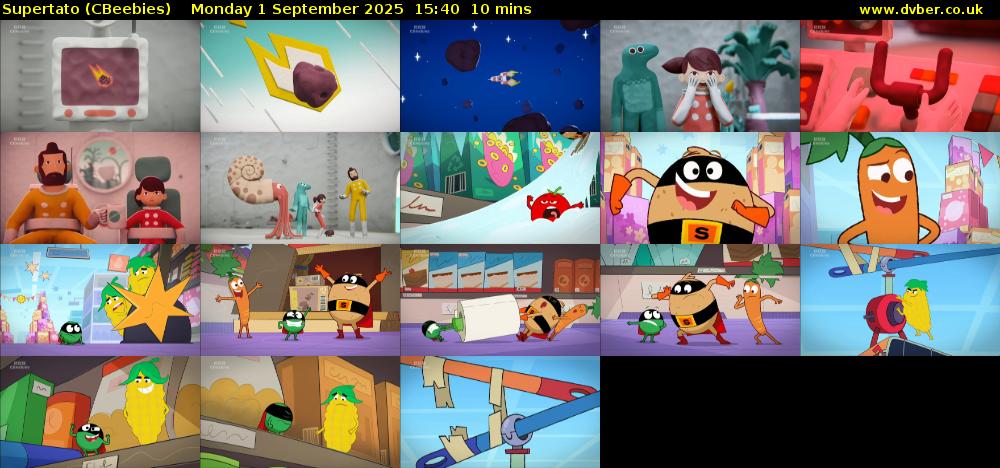 Supertato (CBeebies) Monday 1 September 2025 15:40 - 15:50