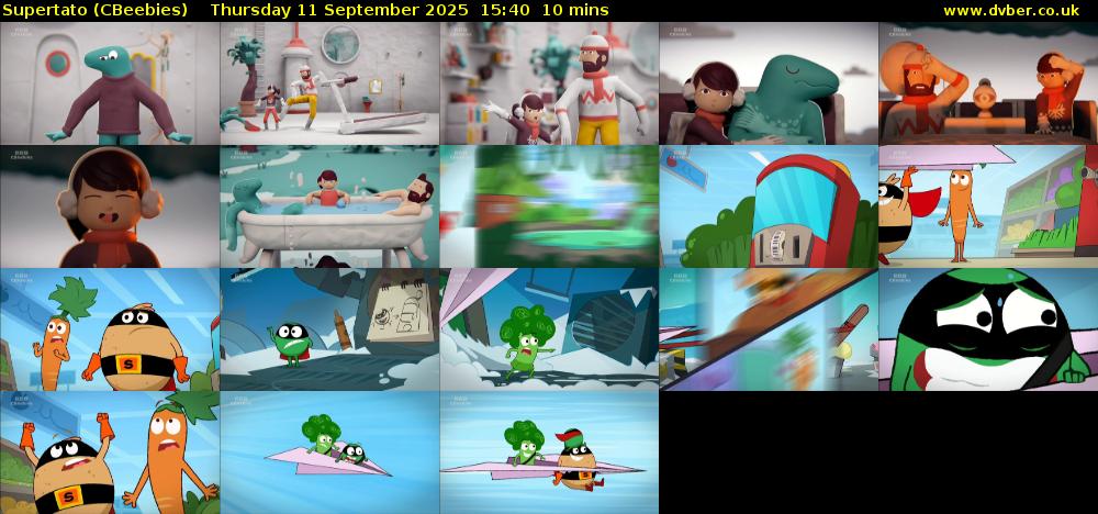 Supertato (CBeebies) Thursday 11 September 2025 15:40 - 15:50
