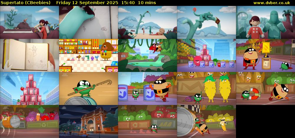 Supertato (CBeebies) Friday 12 September 2025 15:40 - 15:50