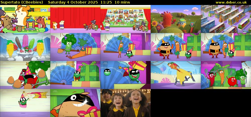 Supertato (CBeebies) Saturday 4 October 2025 11:25 - 11:35