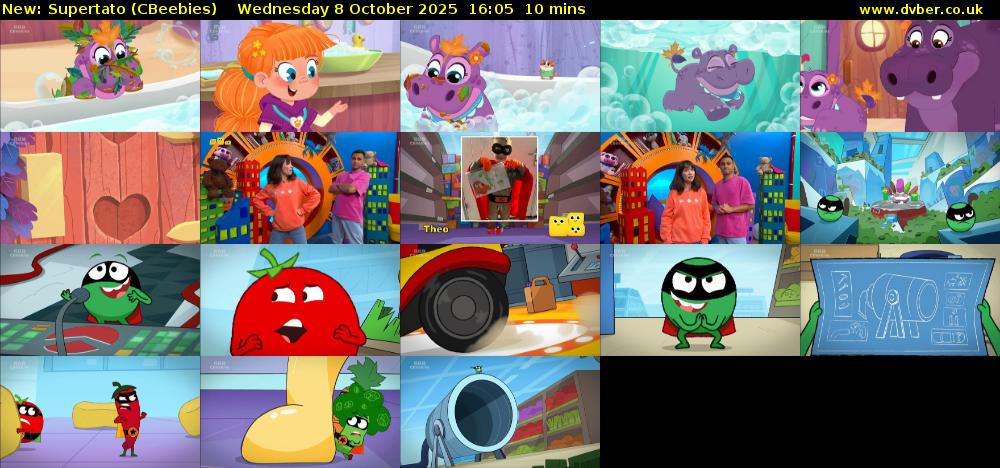 Supertato (CBeebies) Wednesday 8 October 2025 16:05 - 16:15