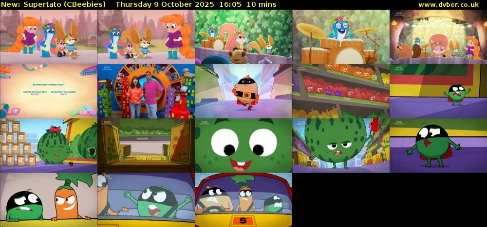 Supertato (CBeebies) Thursday 9 October 2025 16:05 - 16:15