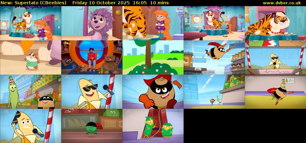 Supertato (CBeebies) Friday 10 October 2025 16:05 - 16:15