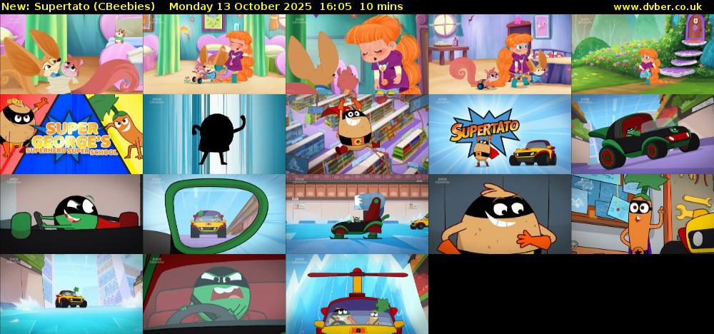 Supertato (CBeebies) Monday 13 October 2025 16:05 - 16:15