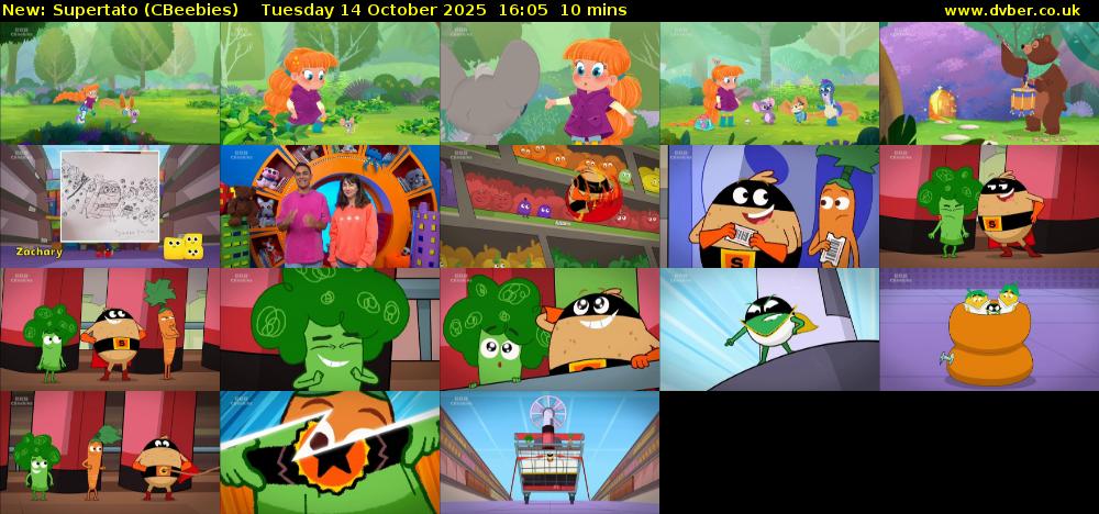 Supertato (CBeebies) Tuesday 14 October 2025 16:05 - 16:15