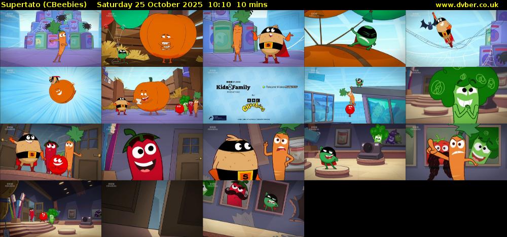 Supertato (CBeebies) Saturday 25 October 2025 10:10 - 10:20