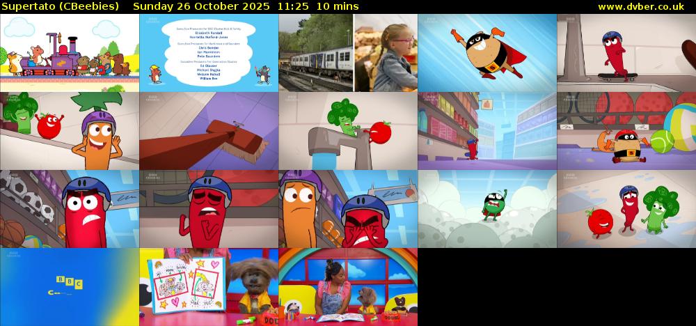 Supertato (CBeebies) Sunday 26 October 2025 11:25 - 11:35