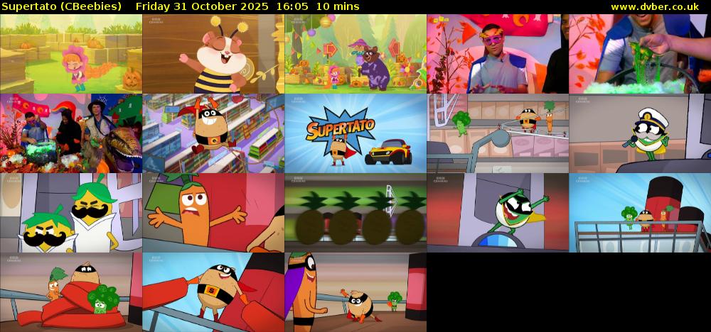 Supertato (CBeebies) Friday 31 October 2025 16:05 - 16:15