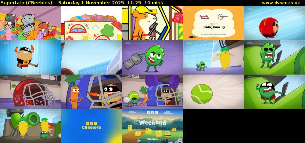 Supertato (CBeebies) Saturday 1 November 2025 11:25 - 11:35