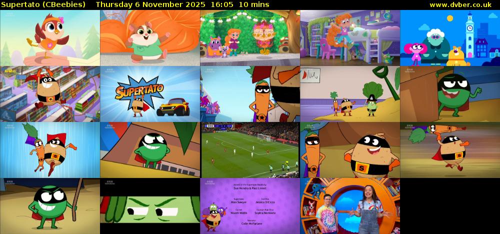 Supertato (CBeebies) Thursday 6 November 2025 16:05 - 16:15