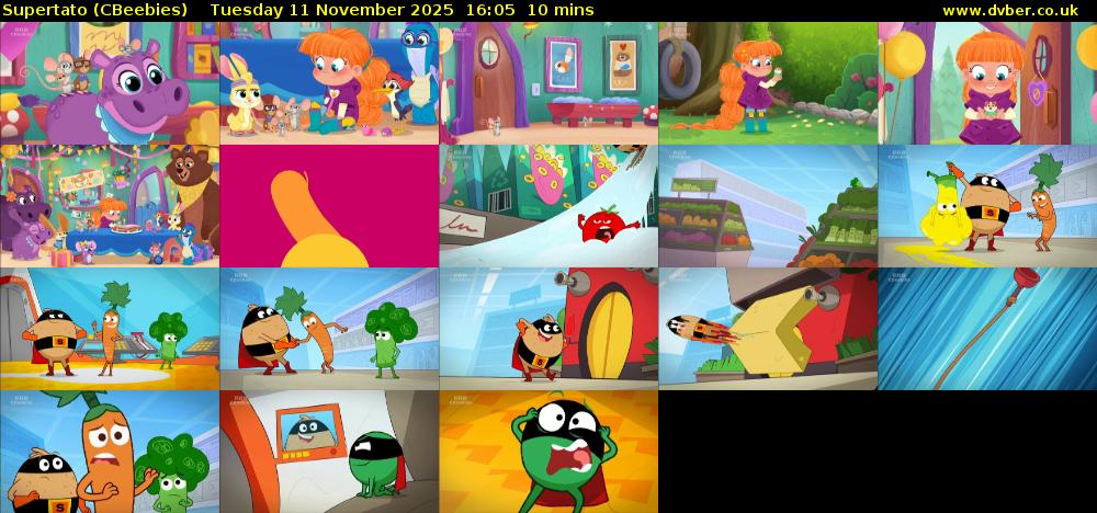 Supertato (CBeebies) Tuesday 11 November 2025 16:05 - 16:15