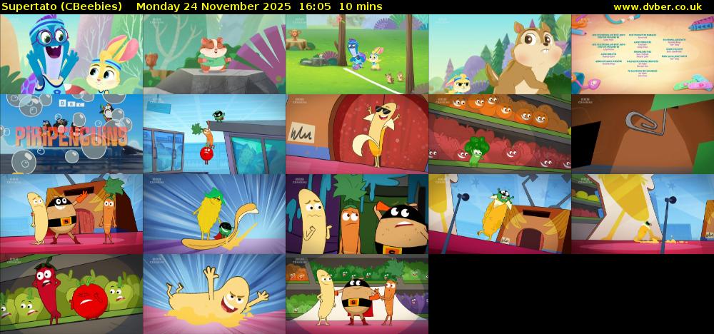 Supertato (CBeebies) Monday 24 November 2025 16:05 - 16:15