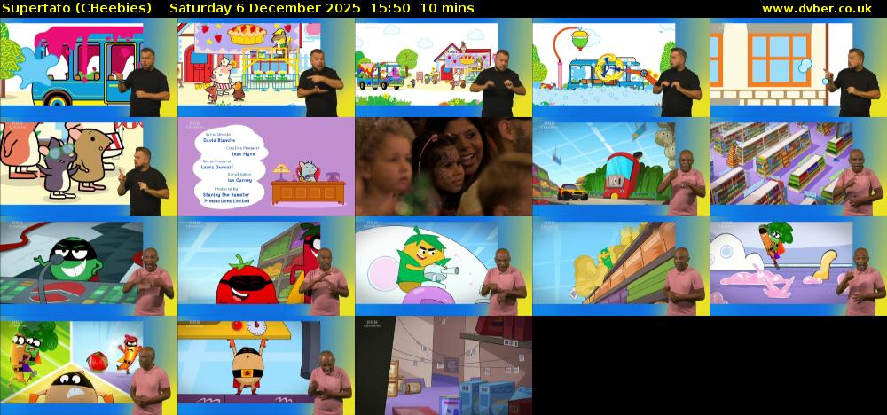 Supertato (CBeebies) Saturday 6 December 2025 15:50 - 16:00