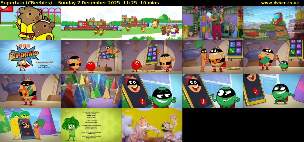 Supertato (CBeebies) Sunday 7 December 2025 11:25 - 11:35