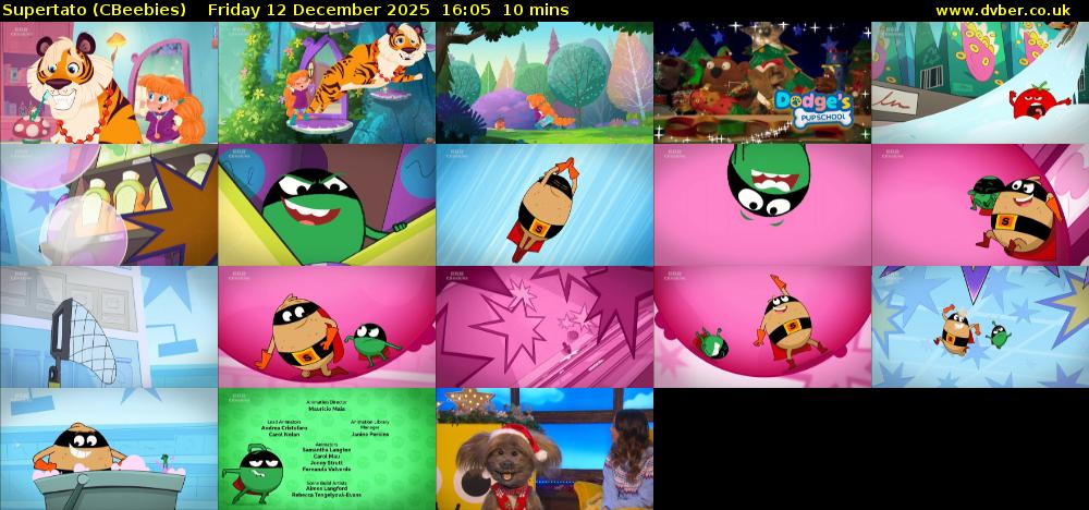 Supertato (CBeebies) Friday 12 December 2025 16:05 - 16:15