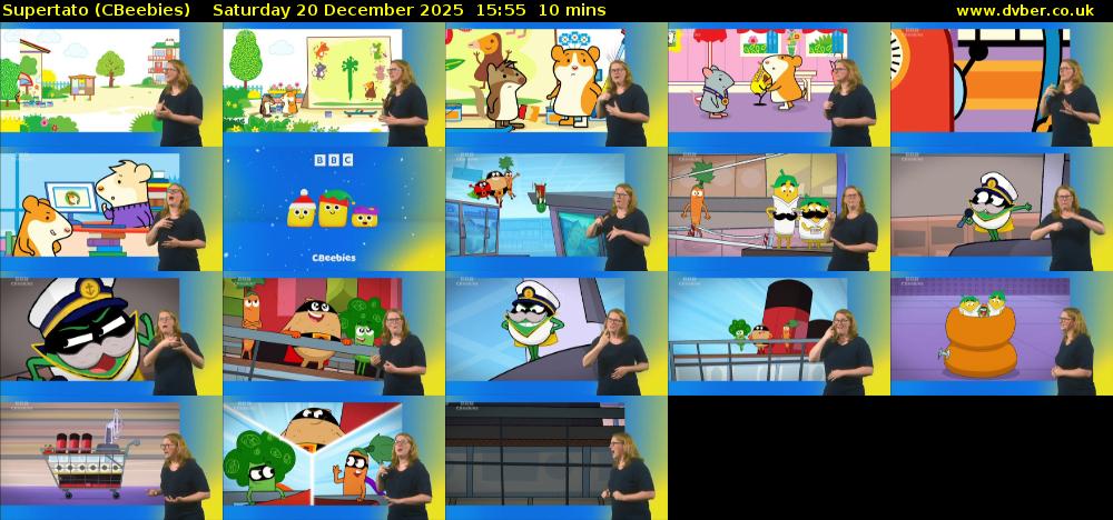 Supertato (CBeebies) Saturday 20 December 2025 15:55 - 16:05