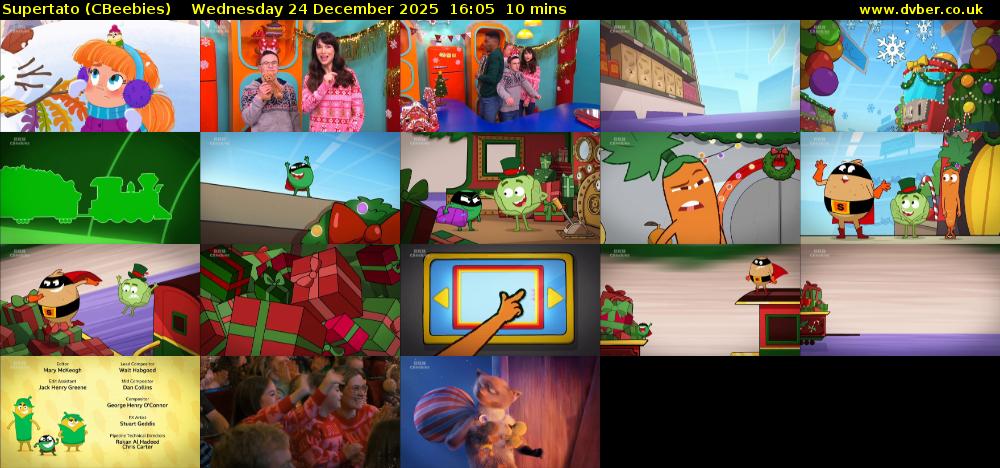 Supertato (CBeebies) Wednesday 24 December 2025 16:05 - 16:15