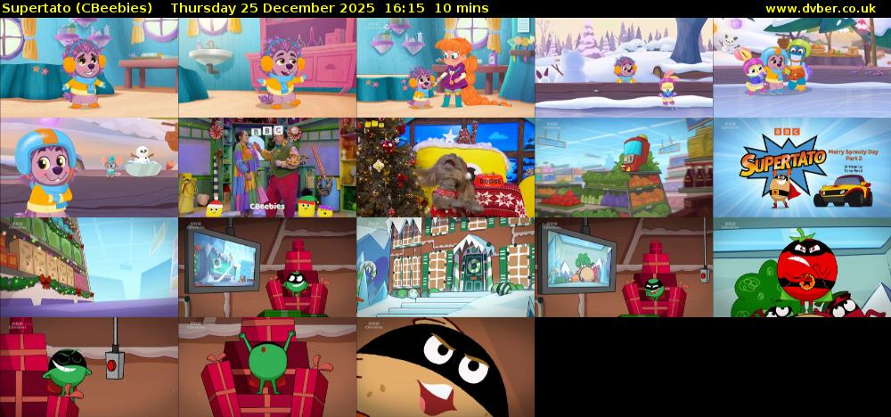 Supertato (CBeebies) Thursday 25 December 2025 16:15 - 16:25