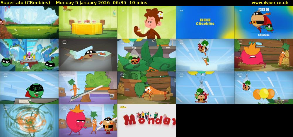 Supertato (CBeebies) Monday 5 January 2026 06:35 - 06:45
