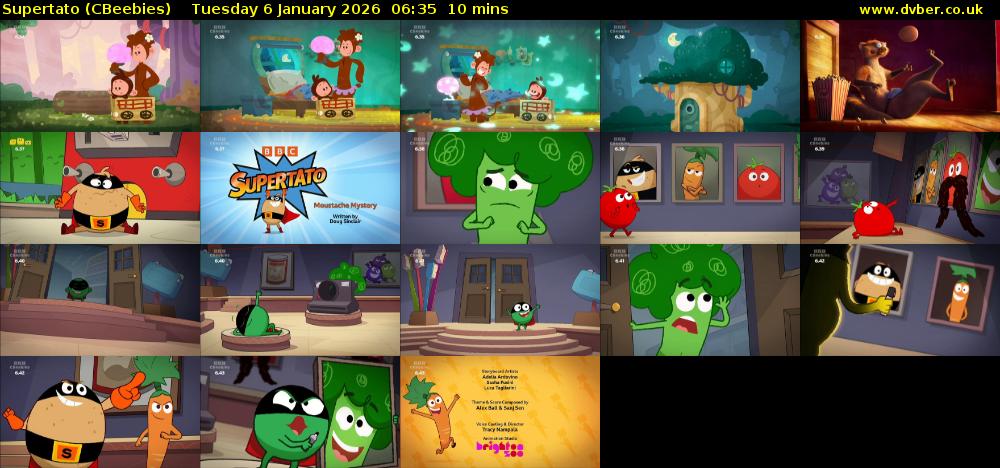 Supertato (CBeebies) Tuesday 6 January 2026 06:35 - 06:45