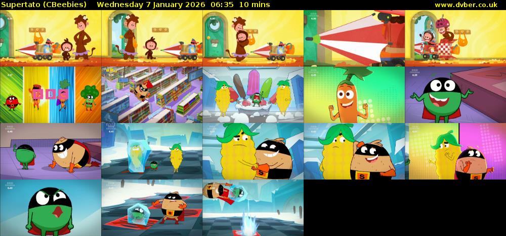 Supertato (CBeebies) Wednesday 7 January 2026 06:35 - 06:45