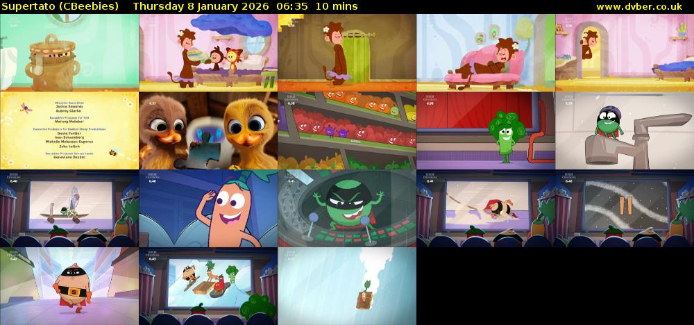 Supertato (CBeebies) Thursday 8 January 2026 06:35 - 06:45