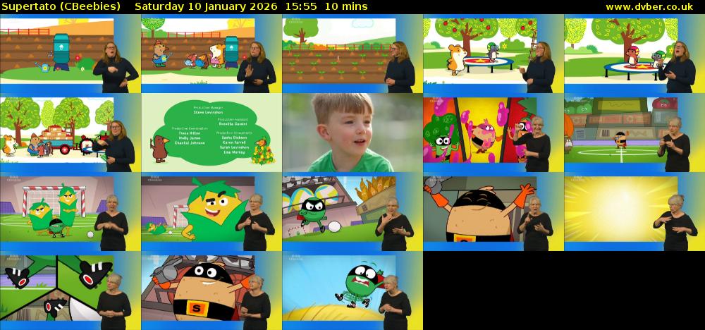 Supertato (CBeebies) Saturday 10 January 2026 15:55 - 16:05