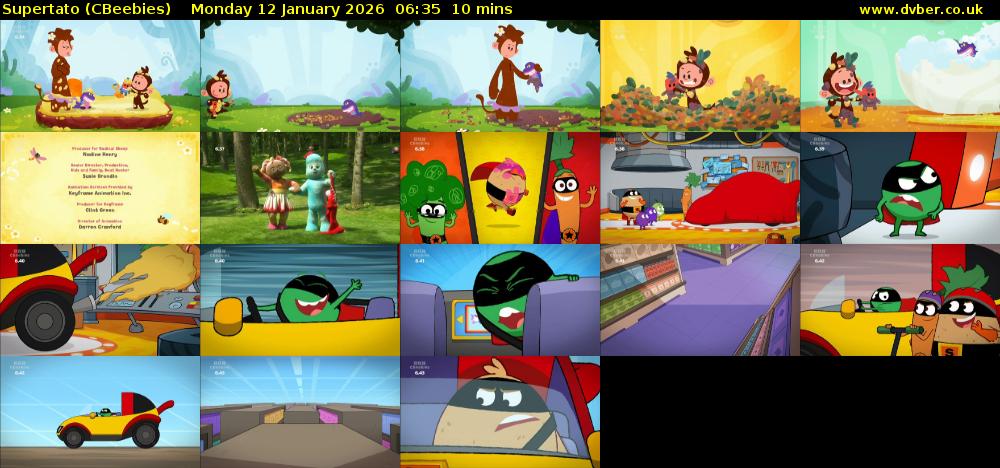 Supertato (CBeebies) Monday 12 January 2026 06:35 - 06:45