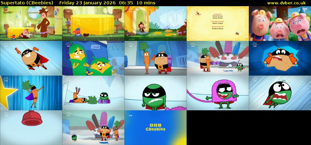Supertato (CBeebies) Friday 23 January 2026 06:35 - 06:45