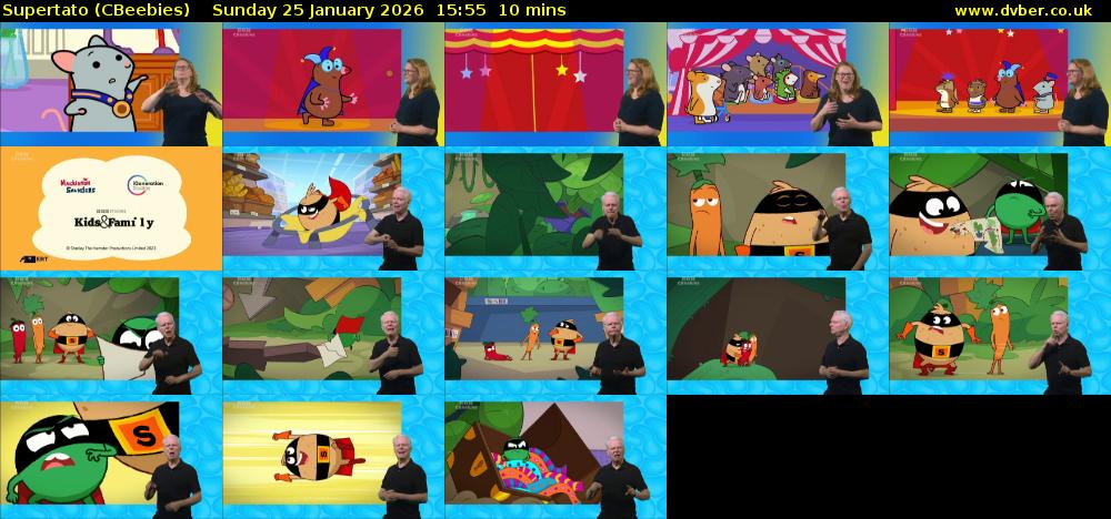 Supertato (CBeebies) Sunday 25 January 2026 15:55 - 16:05